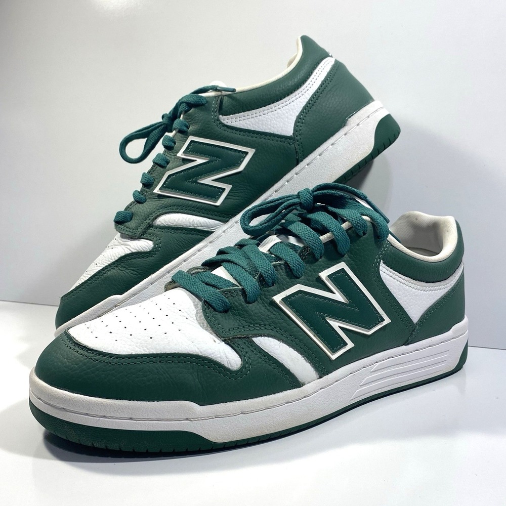 New Balance 480 Mens Size 11.5 'Team Forest Green' - White Sneaker BB480LGH